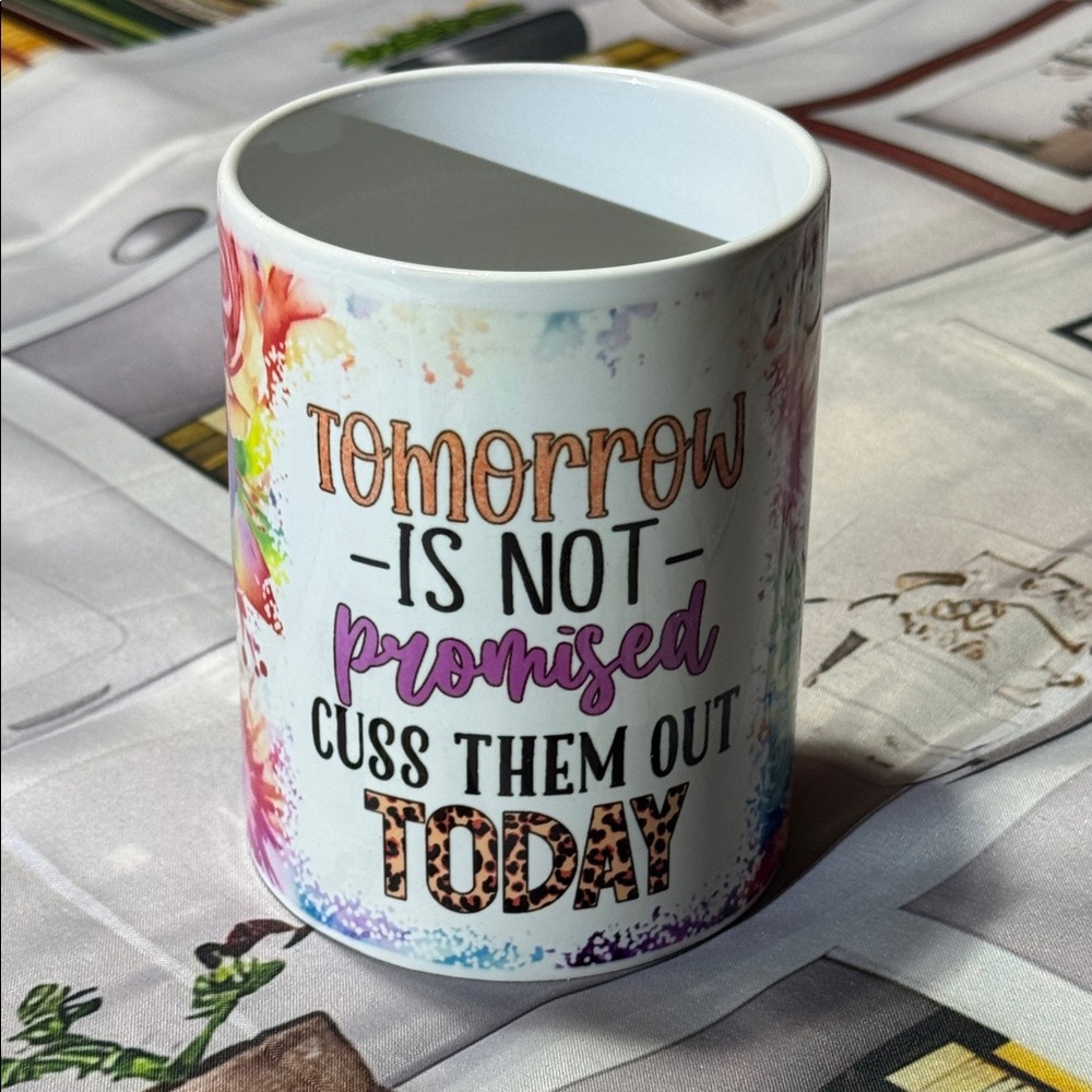 Motivational Quote Mug with Colorful Design